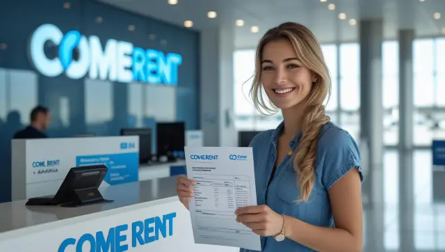 Come Rent counter at Çukurova Adana Airport terminal
